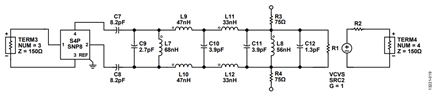 Figure 21. Differential Band-Pass Filter.