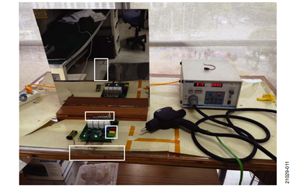 Figure 11. Setup and Test Point of ESD Test Figure 11. Setup and Test Point of ESD Test