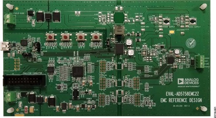 Figure 1. AD5758 and ADP1031 EMC Test Board Photograph