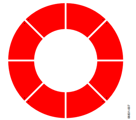 Figure 6. Scroll wheel sensor layout.