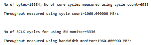 Figure 4. Using DMC_BWMCNT for Measuring Throughput.