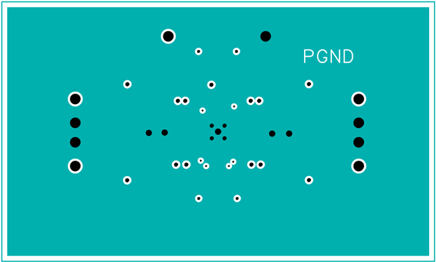 Figure 6. Example of a four-layer PCB layout—VSUP layer.