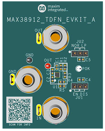 MAX38912EVK-TDFN: Board Photo