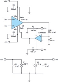 AD8479: Gain of 1/60 schematic AD8479: Gain of 1/60 schematic
