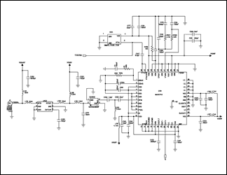 Figure 2. GPS RF portion schematic for MAX2742.