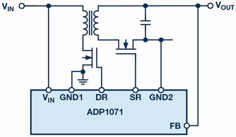 The ADP1071 flyback controller with an integrated feedback path for very accurate regulation The ADP1071 flyback controller with an integrated feedback path for very accurate regulation