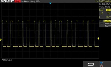 Figure 6. Typical MAX77642 LXA waveform with SBB0 and SBB1 IOUT = 1.2 mA and SBB2 IOUT = 126.1 mA load conditions.