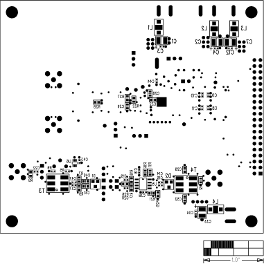 Figure 5. EV Kit bottom-side silkscreen and component placement.