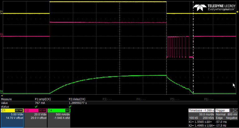 Figure 15a. MAX14912 switching inductor loads for all eight channels simultaneously.