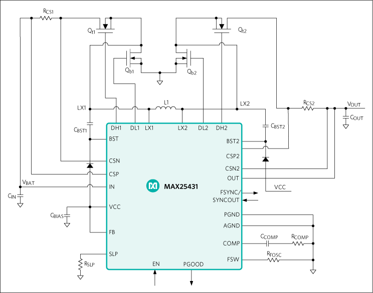 MAX25431: Typical Application Circuit