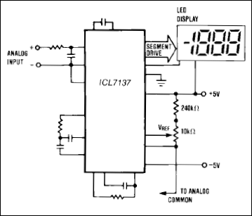 ICL7137: Typical Operating Circuit