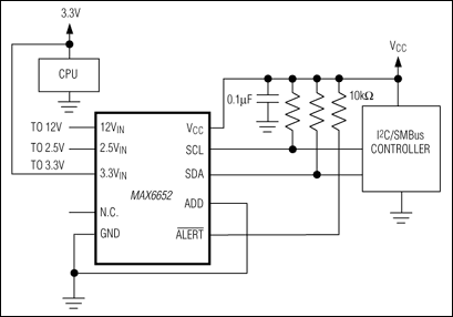 MAX6652: Typical Application Circuit