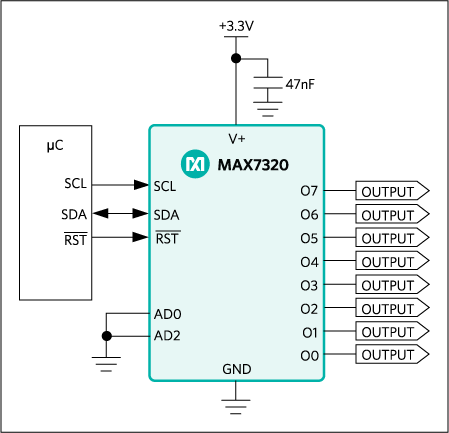 MAX7320: Typical Application Circuit