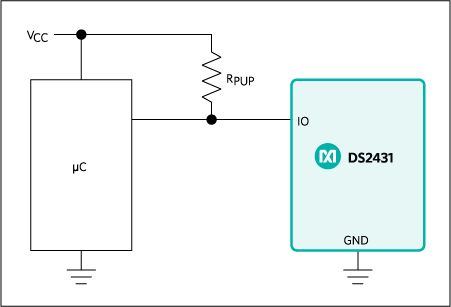 DS2431: Typical Operating Circuit