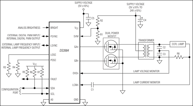 DS3984: Typical Operating Circuit