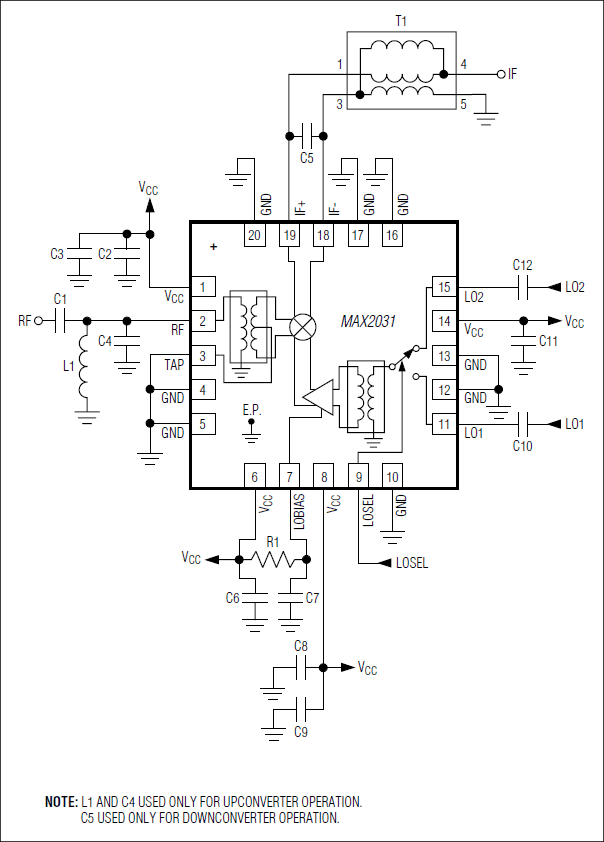 MAX2031: Typical Application Circuit