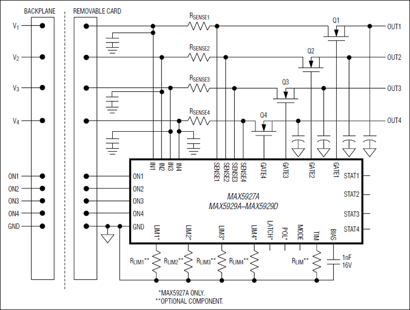 MAX5927A, MAX5929A, MAX5929B, MAX5929C, MAX5929D: Typical Operating Circuit