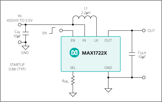 MAX17220, MAX17221, MAX17222, MAX17223, MAX17224, MAX17225: Typical Operating Circuit