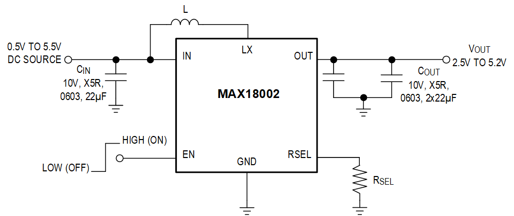 MAX18002 Simplified Application Diagram Part 1