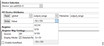 Figure 16. IIO Oscilloscope Configuration Panel