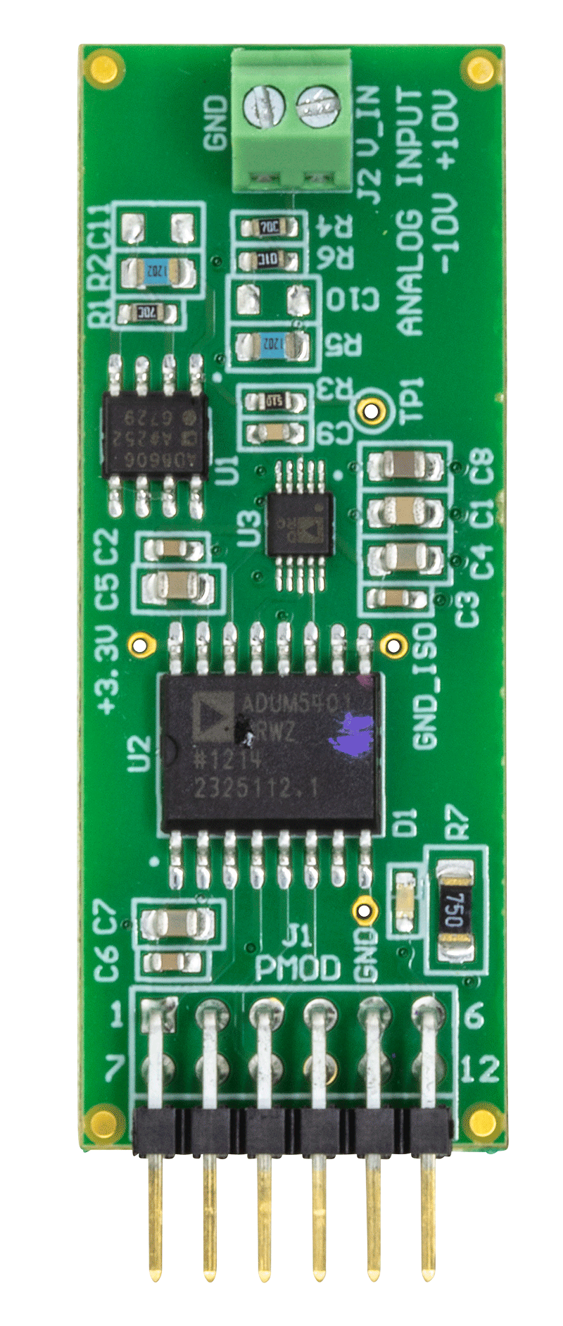 EVAL-CN0335-PMDZ Evaluation Board - Top View