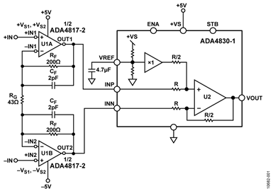 High Speed FET Input Instrumentation Amplifier