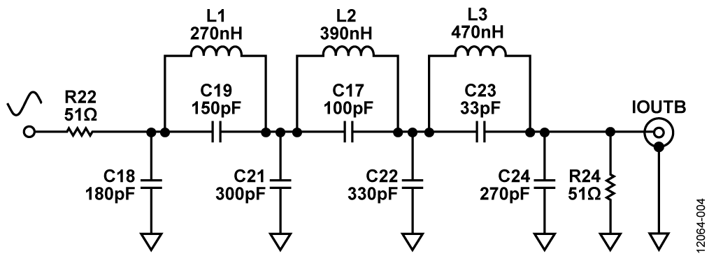 7th order, Shunt-Connected Low Pass Filter