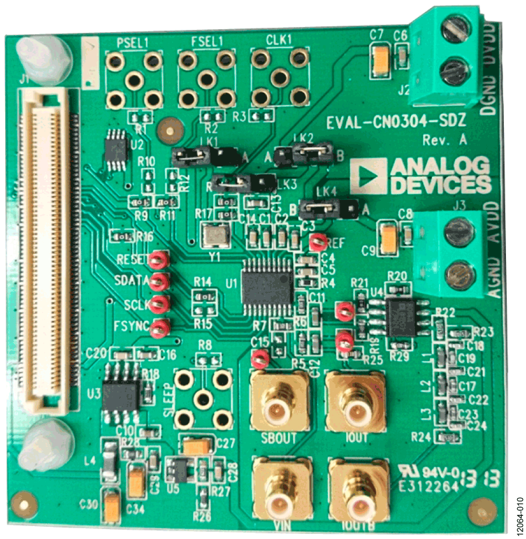 Photograph of the EVAL-CN0304-SDZ Board