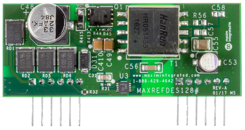 Figure 2. MAXREFDES128# board view