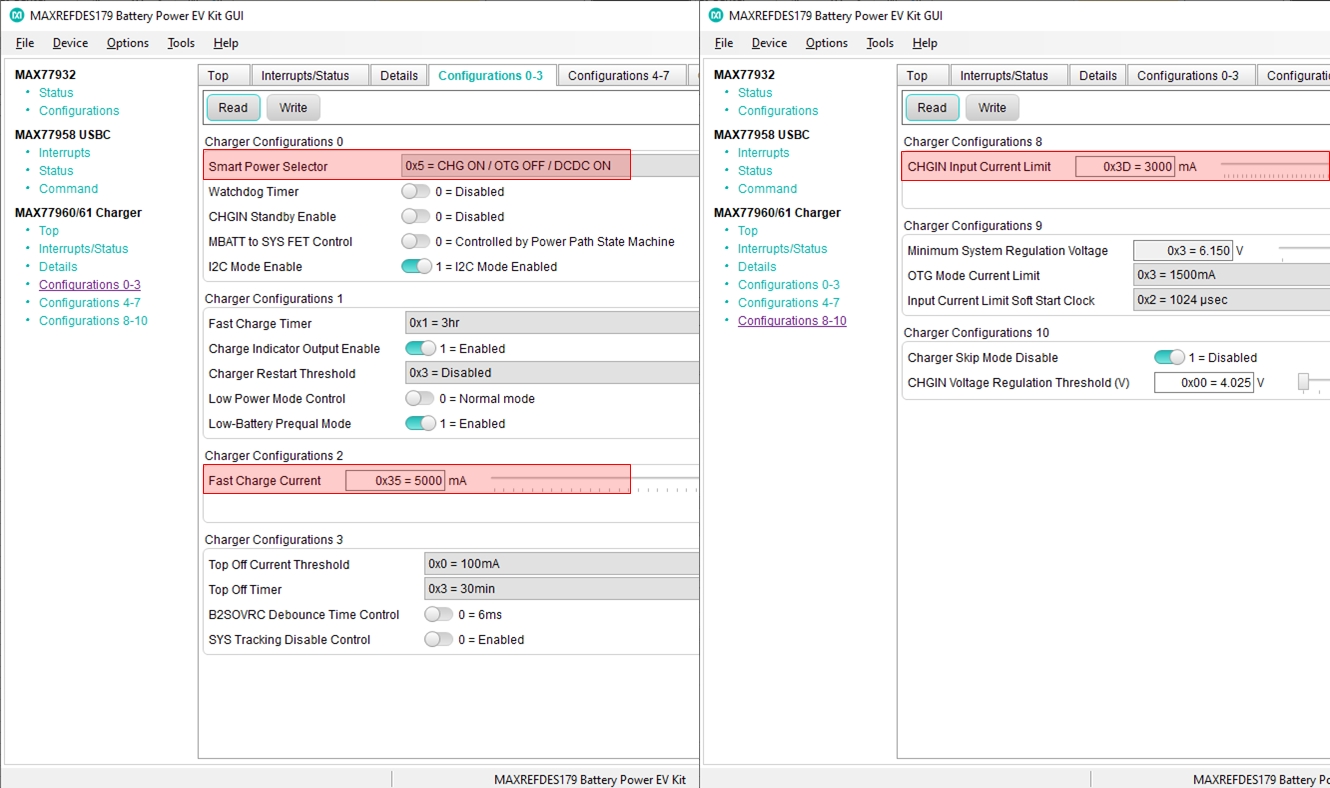 Figure 51. Charger configurations during the dead-battery bootup.