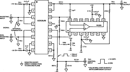 Figure 6. An Analog Multiplier Video Switch.