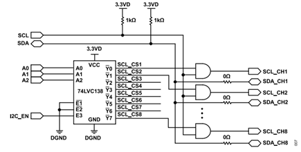 Figure 7. I2C interface Extension Circuit.