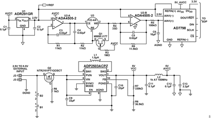 Figure 1. Low Power Gas Detector Circuit.