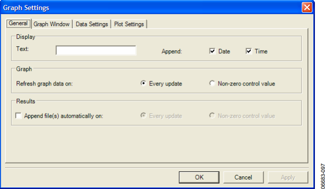 図80. Graph SettingsフォームのGeneralタブ