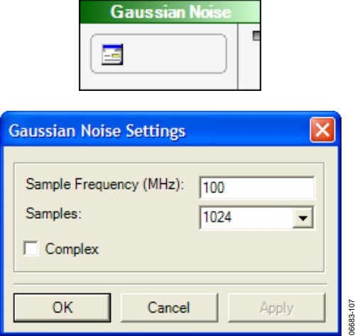 図87. Gaussian Noise Settingsフォーム