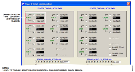 Figure 7. Input Configuration Menu.