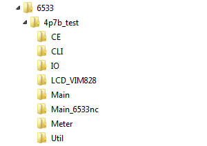 71M6533 Demo Code folder structure