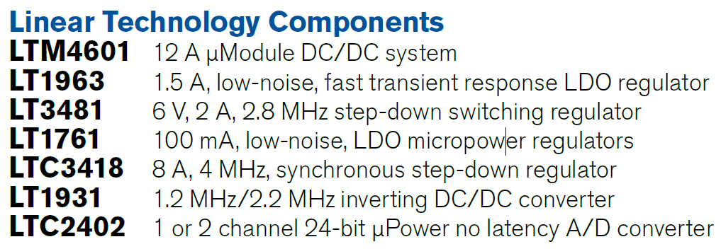 LTC Parts List