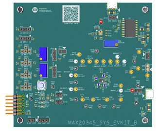 MAX20345EVSYS：ボード写真