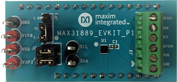 MAX31889EVSYS：ボード写真