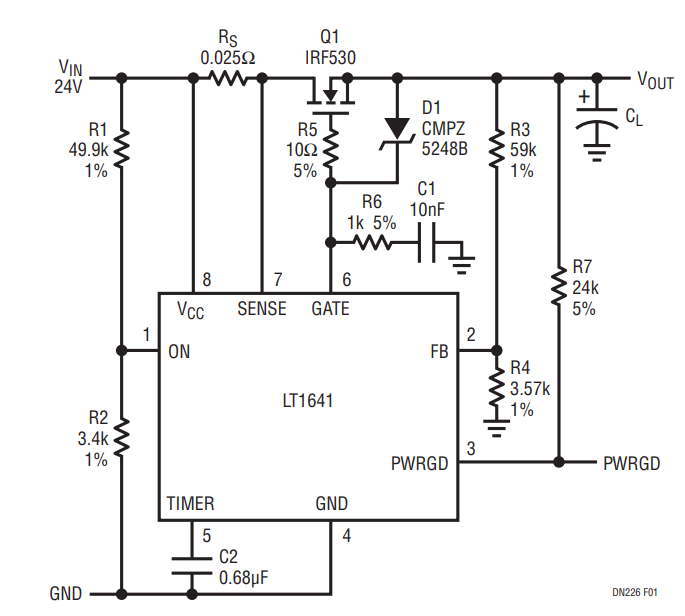 Figure 1. 24V Input Voltage Application.