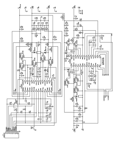 Figure 4. The LTC1628 and LTC1703 Are 2-Phase, Dual Output DC/DC Controllers That, When Combined, Form a High Efficiency 4-Output Notebook PC Power Supply that Requires a Minimum of PC Board Area.