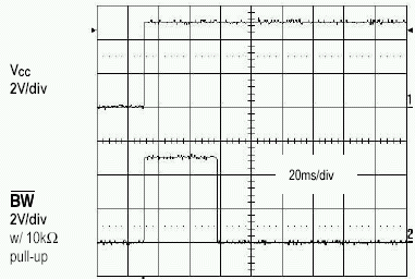 Figure 2. Power-on battery test fails (V<sub>BAT</sub> = 2.55V).