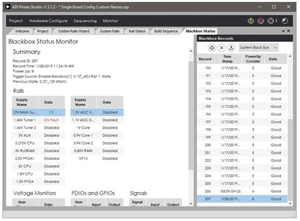 Blackbox status monitoring takes a snapshot of conditions at user-defined events