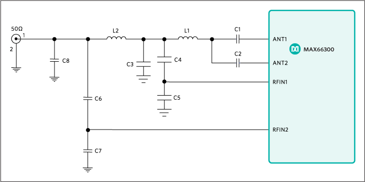 Figure 3. Double parallel output driver of the analog front-end.