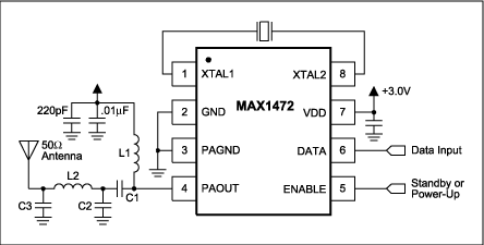 Figure 1. MAX1472 application circuit.