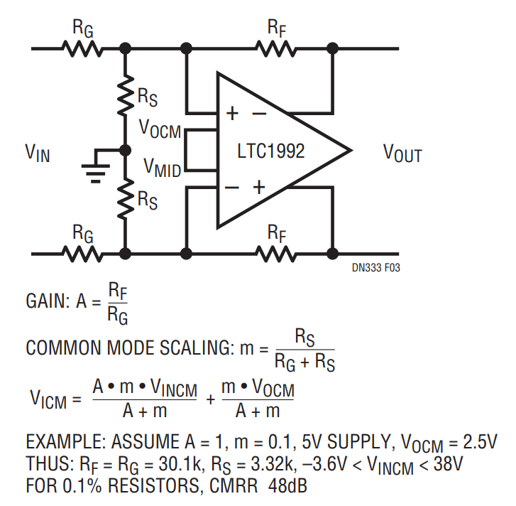 Figure 3. Extending Input Common Mode Range.