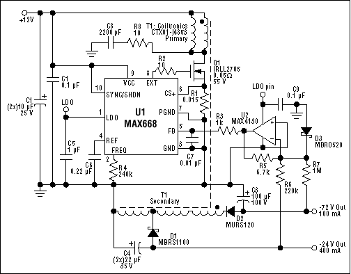 Figure 1. In this circuit, both the line and ringer voltages should be regulated under all conditions.