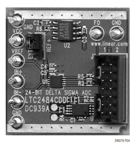 Figure 4. LTC2484 Demo Board.