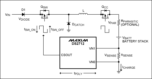 Figure 1. The DS2712 switching reference circuit.